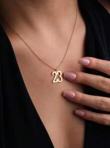 Year Necklace Custom Number Necklace Custom Name Necklace Gothic Necklace Birthday Gift Anniversary Gift - Multicolor - View 3