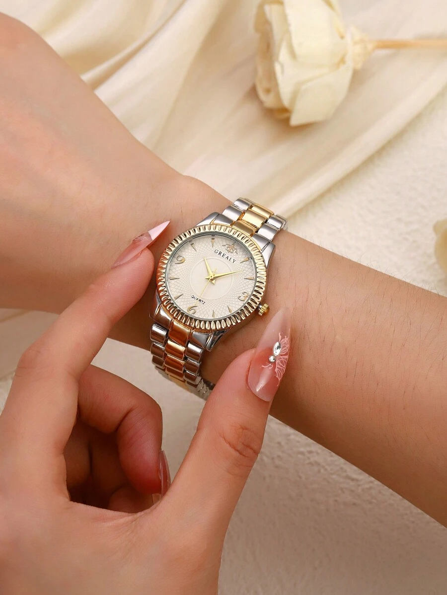 1 件不锈钢材质优雅女士腕表 - 彩色 - 查看 1