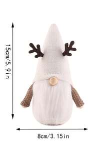 1 szt. Piękna dekoracja na imprezę świąteczną, Piękna figurka Świętego Mikołaja, Dekoracja do domu, Odpowiednia dla dziewczynek, Wisząca ozdoba na choinkę, Prezent, Dekoracja na imprezę, Wykwintne rzemiosło, Z Bożym Narodzeniem, Dekoracja świąteczna w kształcie krasnala. Poroże nie jest widoczne. Dekoracja stołu na Walentynki. Święta Nowego Roku.