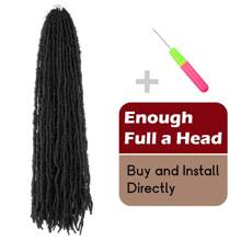 Butterfly Locs Crochet Hair 24 Inch ,8 Packs Pre-Twisted Synthetic Crochet Locs Pre-Looped Distressed Faux Braids - 1# - View 5