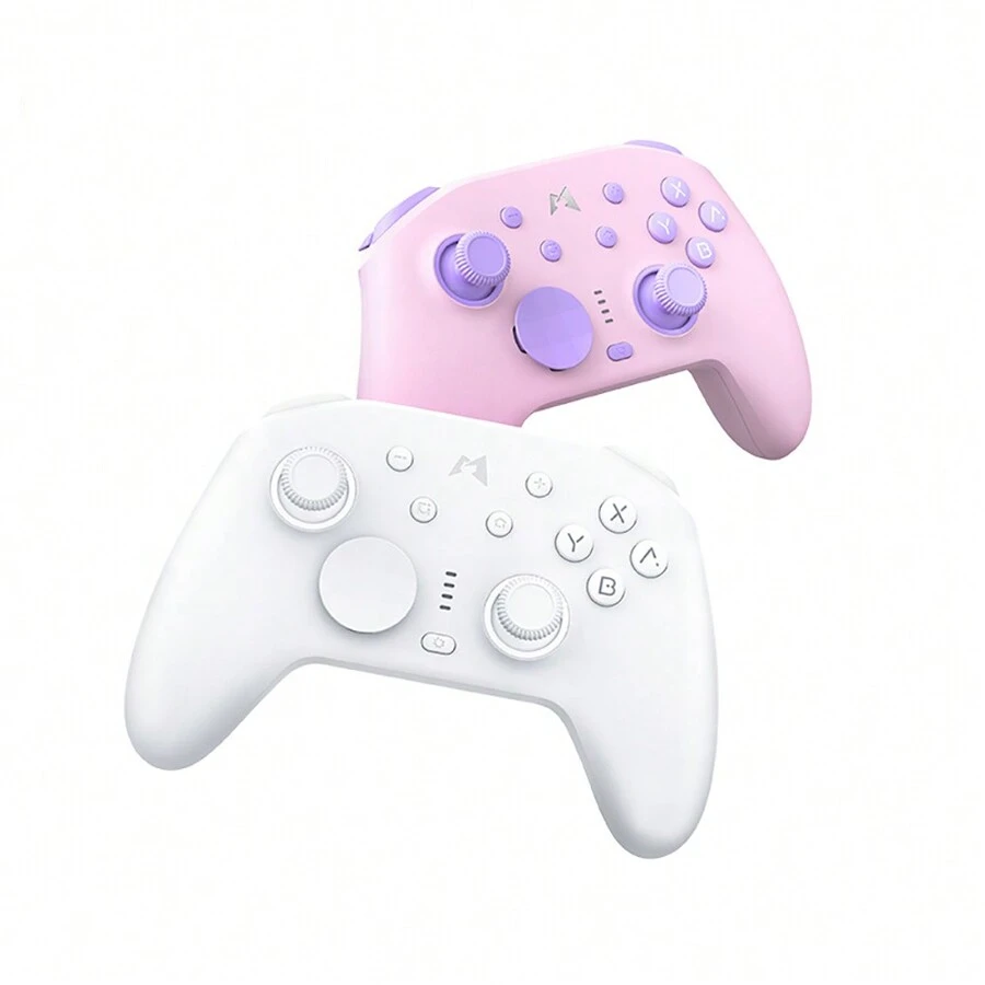 MOBAPAD N1 HD Version Liquid Silicone Game Controller With Vibration, Bluetooth Compatible With Switch, PC, Hall Sensor - Pink - View 1