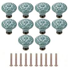 10 piezas de perillas para cajones, tiradores de gabinete altamente atractivos de estilo minimalista, manijas de acero inoxidable, porcelana y cerámica para gabinetes de cocina de estilo vintage, manijas modernas para puertas de baño, accesorios creativos para muebles de cocina
