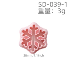 Snowflake Series Soft Pottery Earrings Clay Cutters Ceramic Polymer Clay DIY Jewelry Pendant Mold Cutting Gift Tools - SD-039 - View 7