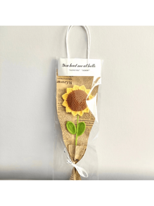 Crochet sunflower decor