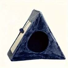 Triangular Foldable Cat Bed, Cat Scratch Board, Suitable For Small Pets And Cats To Use - Multicolor - View 4