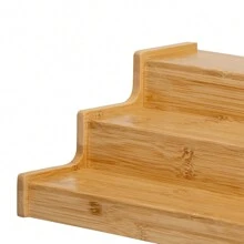 Estantería multifuncional de bambú de 3 niveles mejorada - Expandible y ajustable (Tamaño pequeño no expandible), estantería de almacenamiento de cocina para especias, artículos esenciales y colecciones - Especificación - Ver 7