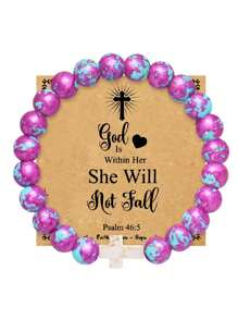 1PC Christmas Gifts For Women Daughter Mom Niece Aunt Girlfriend Friends, Cross Bracelets For Her, Valentine's Day, Easter, Mother's Day Gifts, Christmas Stocking Stuffer For Her,Mom,Mother,Mother's Day,Gift - Colorful - View 12