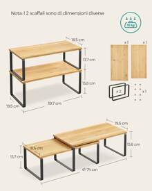 SONGMICS Spice Racks - Beige - Übersicht 5