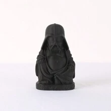 1 件耐用多用途装饰塑料雕像，适合家庭或办公室，是送给男士的理想礼物 - 黑色 - 查看 7