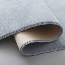 1 Tấm Thảm Lót Sàn Nhà Mềm Mại Ấm Áp Màu Xám Nhạt, Thấm Hút Chống Trượt - Màu Xám nhạt - Xem 3