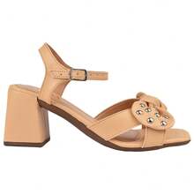 Women's Shay Sandals, Thick Block Heel With Bow, Comfortable, Soft, Blogger Heel - 查看 5