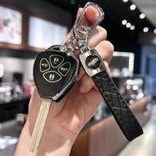Key Fob Cover With Keychain Lanyard For Toyota For Scion For Camry For Rav4 For Corolla For 4Runner For Yaris For Matrix For Venza For Avalon - Multicolor - View 6