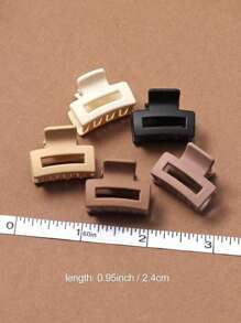 20pcs Coffee Solid Color Cute Versatile Sweet Hair Clips, Suitable For Bangs, Casual, Party, Street, Date, Hair Accessories, Lightweight Hair Claws Claw Clips Hair Jaw Clip Hair Clamps Hair Clutch Hair Claw Clip Fall Winter For Vacation Outfits Woman