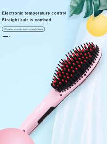 Electric Paddle Brush For Hair Straightening - 彩色 - 查看 2