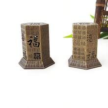 Lư hương thịnh vượng, Chân đế hương mây Openwork cổ điển, Tượng trang trí cho liệu pháp hương thơm và phong thủy - đồng - Xem 4