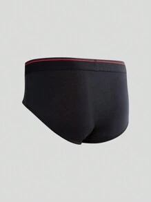 Set de 5 calzoncillos de algodón para hombre en combinación multicolor, con cintura estampada con la palabra "MEN" en blanco