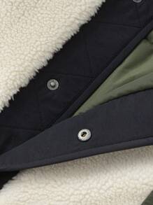 Balabala Chaqueta acolchada con bloques de color para niños, abrigo acolchado con estilo y cálido para otoño/invierno 2024