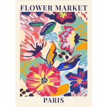 1 pieza Cartel abstracto de mercado de flores y mercado de frutas nórdico Impresiones de pintura en lienzo de arte de pared botánica para decoración del hogar sin marco - Multicolor - Ver 19