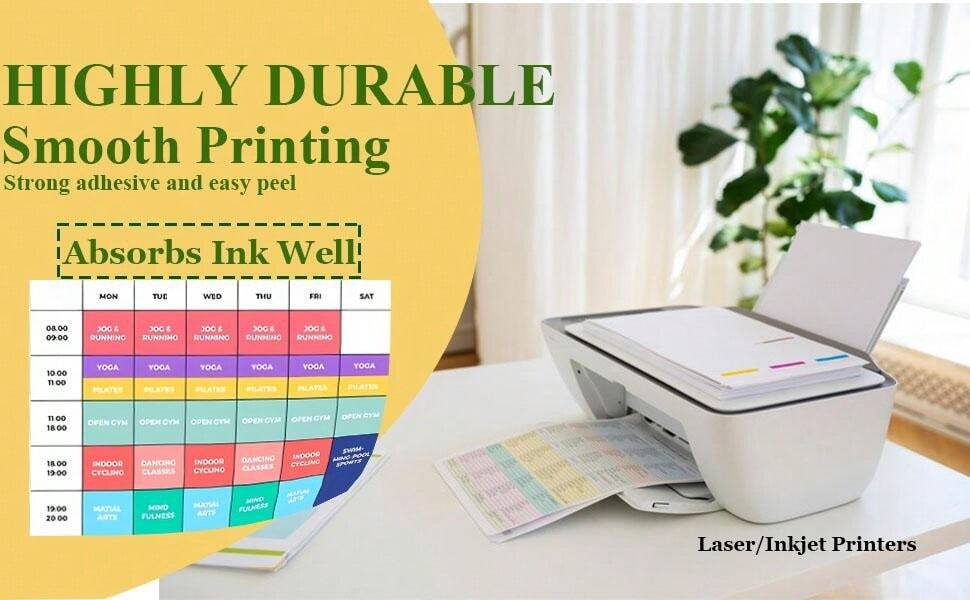 50/100/150/200 Sheets Of Sticker PaperWhite Matte Printable Sticker
