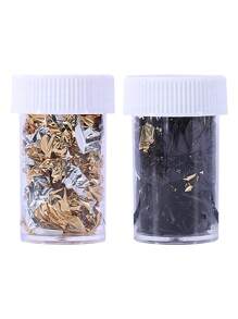 2 Hộp 8 Màu Giấy Bạc Mạ Vàng 3D Giấy Bạc Mạ Vàng Kim Loại Lát Trang Trí Bằng Giấy Bạc Không Đối Xứng Cho Thiết Kế Làm Móng Tay, Thủ Công DIY, Vẽ Tranh, Làm Đồ Trang Sức Trang Trí Móng Tay Đá Quý Vật Dụng Làm Móng Tay - Nhiều màu - Xem 11