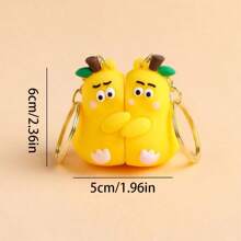 1PC Dễ Thương Hoạt Hình Gấu Và Bạn Gậy Tình Yêu Cặp Đôi Móc Khóa Từ Tính Mặt Dây Chuyền Nhỏ Quà Tặng Búp Bê Quà Tặng Nhỏ, Để Làm Đồ Trang Sức Thủ Công Móc Móc Nghệ Thuật Trang Trí Ba Lô, Phụ Kiện Túi Xách Sang Trọng, Ngày Lễ Tình Nhân, Phụ Kiện Trang Sức Thời Trang, Quà Tặng Sinh Nhật & Ngày Lễ Cho Cặp Đôi, Thích Hợp Cho Móc Chìa Khóa Xe Ô Tô - Nhiều màu - Xem 2