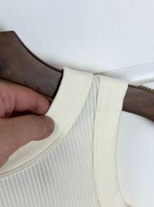 Premium Basic Blouse White Cream Camel Black Gray - Cream - View 6