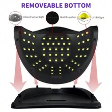 SUN X11 MAX UV LED 指甲灯，适用于美甲凝胶抛光干燥机，带大液晶触摸屏 66LEDS 智能指甲烘干机，美甲沙龙和家居，情人节礼物 - 查看 2