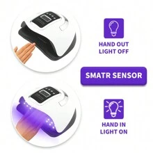 SUN X11 MAX UV LED 指甲灯，适用于美甲凝胶抛光干燥机，带大液晶触摸屏 66LEDS 智能指甲烘干机，美甲沙龙和家居，情人节礼物 - 查看 5
