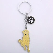 1pc Alloy Metal Dachshund Cute Jack Dog Pet Key Ring Dog Tag Charm Car Keychain Lovely Bag Pendant For Best Friend Student's Gift Car Accessories Bag Charm Backpack For School