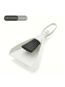 Mini Dustpan And Broom SetMulti-Functional Plastic Handle Cleaning Brush Kit For Desktop, Keyboard And Small Crevats, Seamless Cleaning And Easy To Use - Multicolor - View 6