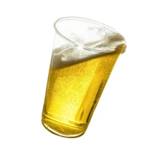 Disposable Cup 330/550/770ml Draft Beer Soda PP Plain Transparent 100 Units - 550ml - Xem 4