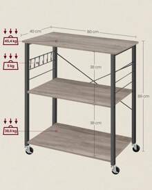 VASAGLE Baker's Racks - Bej - Görünüm 4