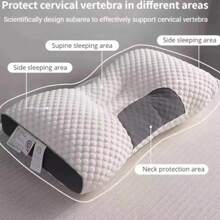 Foam-Pillow Cervical Memory For Neck And Shoulder Pain Ergonomic Orthopedic - 白色 - 查看 3