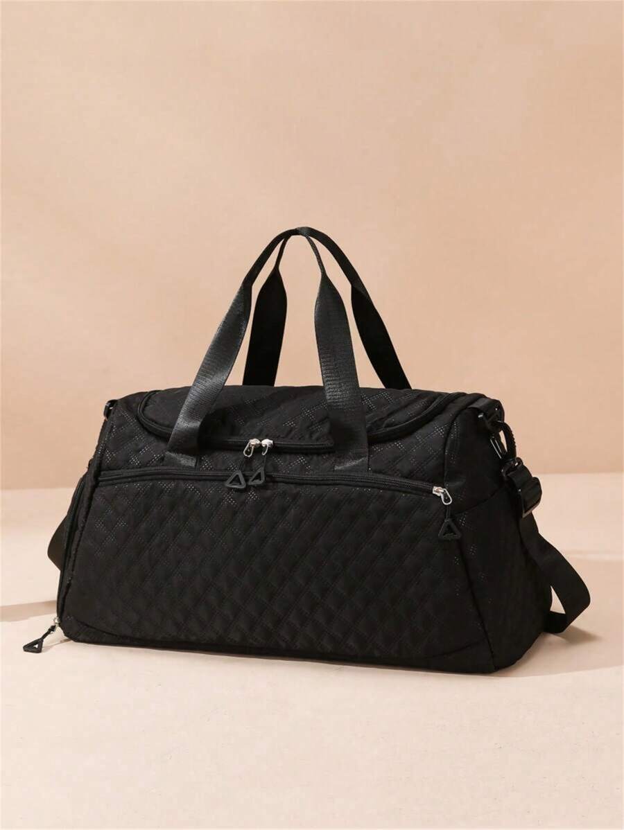 Túi du lịch giản dị hợp thời trang, Túi đeo vai thể thao tập yoga sức chứa lớn có ngăn đựng giày riêng, Túi đựng hành lý hoàn hảo cho du lịch và thể dục Túi du lịch Tổ chức du lịch Trang phục du lịch Sân bay Quần áo du lịch Đồ du lịch Túi hành lý Ý tưởng quà tặng Giáng sinh Phụ nữ Cô gái Quà tặng Giáng sinh cho Mẹ Quà tặng sinh nhật Mẹ bạn bè - màu đen - Xem 1