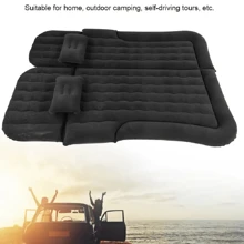 Cama inflable plegable para automóvil, colchón inflable para viajes en la parte trasera del automóvil, colchón inflable para autocaravana, sofá grueso de PVC esponjoso para camping al aire libre