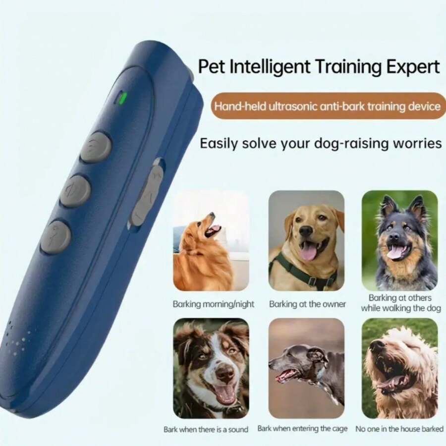 1pc Ultrasonic Dog Repeller Mini Handheld AntiBarking Tool Stop