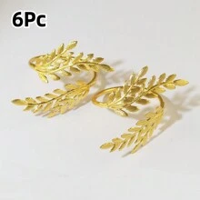 2-50個收穫麥穗餐巾環，金屬麥穗餐巾環，金色窗簾綁帶，金屬麥穗窗簾固定扣，裝飾性窗簾扣，適用於薄窗簾、蚊帳，非常適合自助餐桌裝飾 - 彩色 - 查看 16