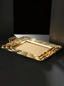 ALMAMARA 1个，金银托盘，金银香炉，款式，铁艺，特殊纹理底座，激光雕刻图案，适用于拉玛装饰，拉玛装饰卡里姆，拉玛装饰穆，伊斯兰穆，开斋节，适合家庭装饰，办公室，客厅，客厅，厨房，宴会必备，高端大气，彩盒独立包装，银色，春季 - 彩色 - 查看 13