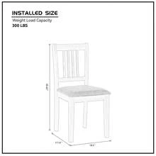 Binlin 5-Piece Dining Table Set, Solid Wood Square Table With 4 Upholstered Chairs, Space-Saving Design For Small Spaces, Modern Rustic Style For Kitchen, Dining Room