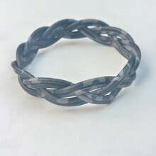 1 件装闪光果冻手镯编织硅胶手链女士时尚豹纹奶牛印花手镯手链珠宝 - 彩色 - 查看 9