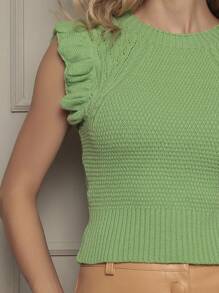 DUOUNO MODAS-JAPANESE MODAL SLEEVE BLOUSE WITH BRAIDED DETAIL, SOFT AND COMFORTABLE TOUCH-100% BRAZILIAN WOMEN'S BLOUSE - màu xanh lá - Xem 3