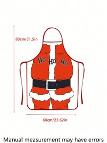 1pc Unisex Cartoon Design Apron, Suitable For Kitchen, Restaurant, Gardening Use - Multicolor - View 4