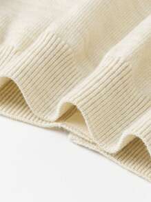 mini bala Boys' And Girls' Knitted Sweater Warm And Comfortable Fall/Winter Collection - White - View 8