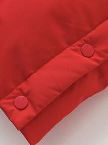 mini bala Heat-Retaining Protective Down Jacket For Boys, Girls, And Families Thick Winter Collection - Red - View 8