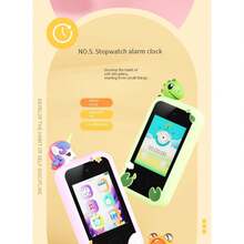 Điện thoại màn hình cảm ứng cho trẻ em có thẻ nhớ 64GB, đầu đọc thẻ, HD 1080P, 48MP, thiết kế chống rơi, thích hợp làm quà tặng Giáng sinh và sinh nhật cho trẻ em, được ưa chuộng làm quà tặng sinh nhật cho trẻ em - Màu tím - Xem 6