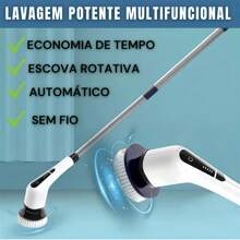 9-In-1 Cordless Electric Mop Heavy Duty Cleaning Brush Multipurpose 360 Rotating Rechargeable - 7合1 - 查看 6