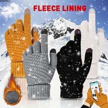 Găng tay lót nhiệt mùa đông, Găng tay cảm ứng chống trượt ấm áp dành cho nam và nữ, thích hợp cho đạp xe, trượt tuyết - Một cỡ - Xem 6