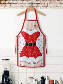 1pc Unisex Cartoon Design Apron, Suitable For Kitchen, Restaurant, Gardening Use - Multicolor - View 7