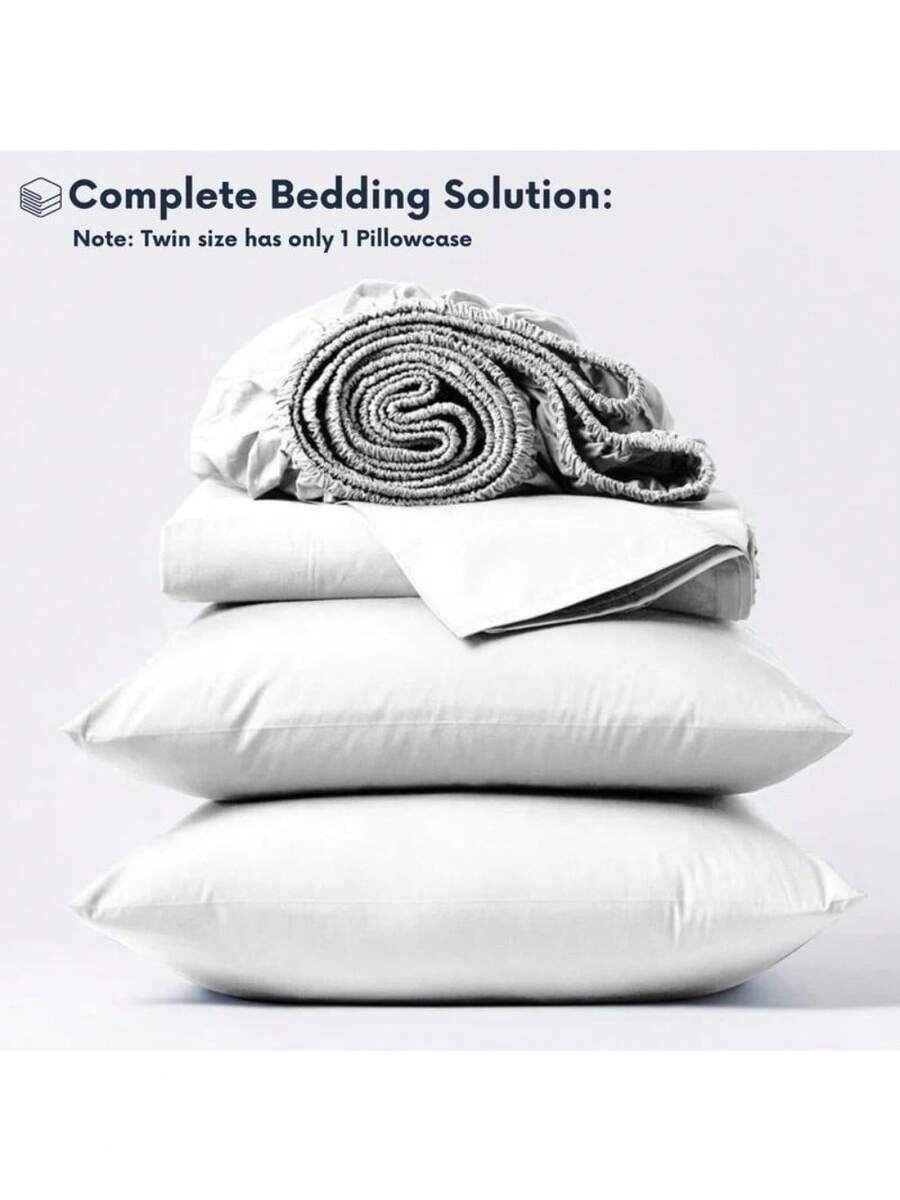 Cotton Passion Bed Sheets Set 4 Piece Bed Sheet Set Ultra Soft Twin