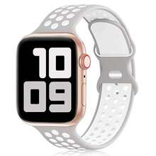 运动硅胶表带兼容 Apple Watch 表带 41 毫米 40 毫米 38 毫米 45 毫米 44 毫米 42 毫米 49 毫米 女式男式，柔软防水表带兼容 Apple Watch 表带系列 10 9 8 7 6 5 4 3 2 1 SE Ultra - 42mm/44mm/45mm/49mm - 查看 18